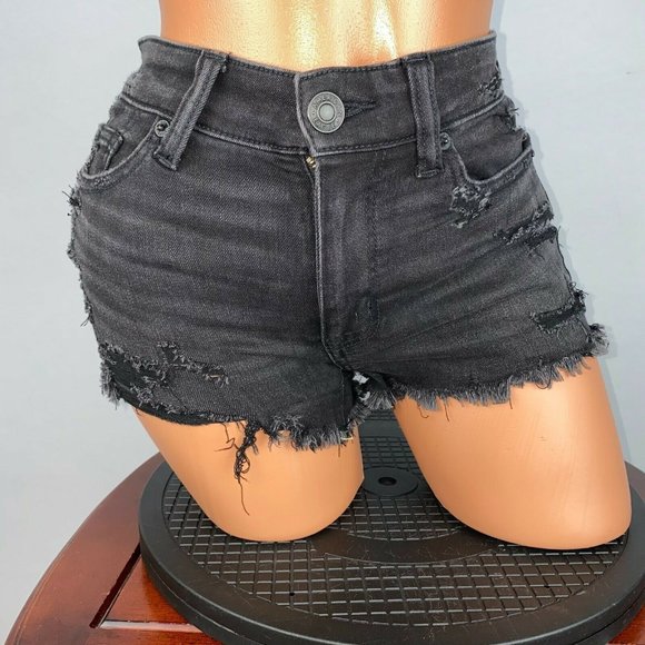 American Eagle Outfitters Pants - AE Ne(x)t Level Stretch 00 Black Hi-Rise Shortie